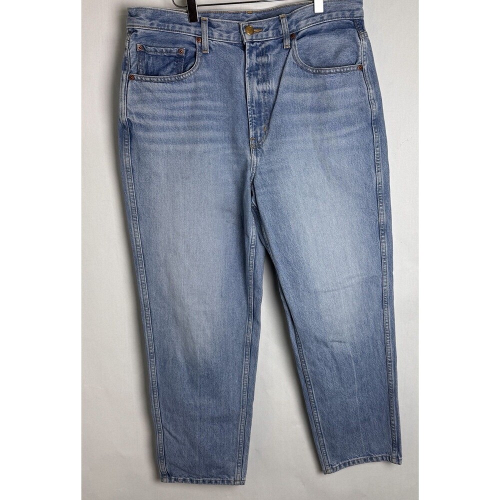 B Sides Medium Wash Straight Leg Rigid Denim Jeans Size 32